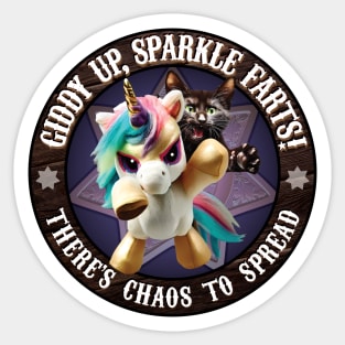 Giddy Up, Sparkle Farts! Sticker